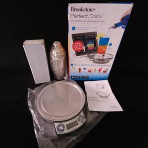 Brookstone Perfect Drink App Controlled Smart Bartending Cocktail Scale Kit